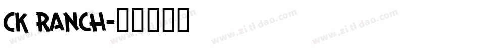 CK Ranch字体转换